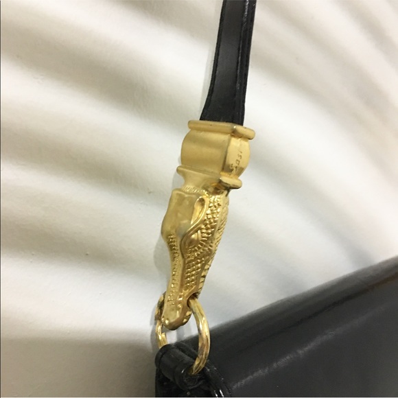 Vintage / crocodile charm cross bag - Picture 2 of 6